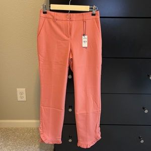 Express ruffle columnist pants NWT